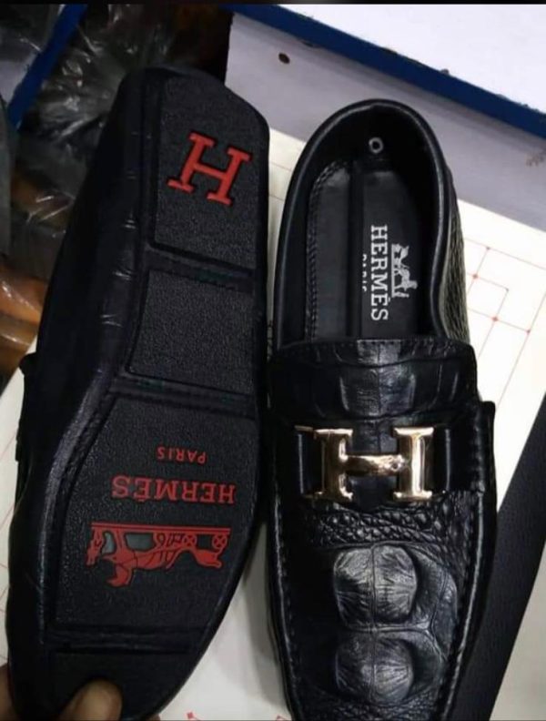 Hermes Men's shoe Black